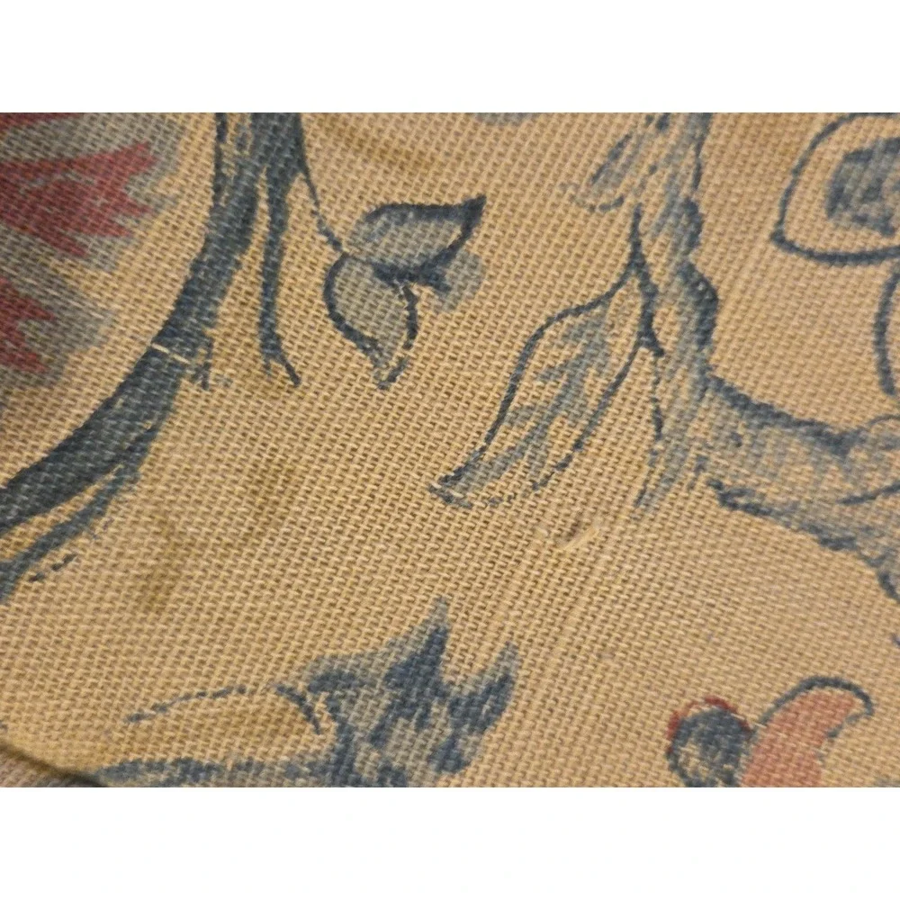 Vtg 90s Ralph Lauren Provence Full Queen‎ Comforter Jacobean Floral Linen Blend